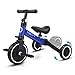 XJD 3 en 1 Vélo Draisienne Tricycle pour Enfants de 1-3 Ans Premier Vélo d'Entraînement d'Équilibre Véhicule avec Pédale Cadeau pour Filles Garçons Léger (Bleu, 3 in 1)