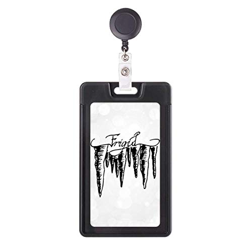 Porte-badge rétractable peint à la main, un accessoire chic motif stalactites