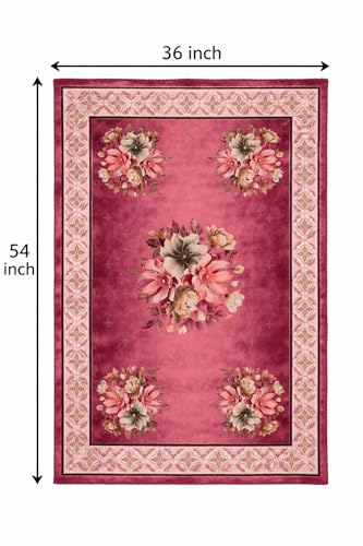 Image of AAZEEM Printed Tablecloth Soft Feel Table Cover 4-6 Seater,Table Cover,Dining Table Cover, Table Linen,Dining Table Chair Cover,Dining Table Cover 6 Seater|Purple|36 X 54 Inches