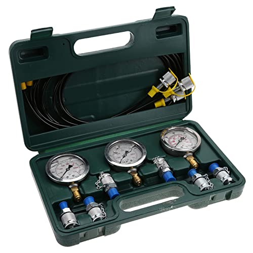 Kit de prueba de presión hidráulica con medidores duraderos para excavadora