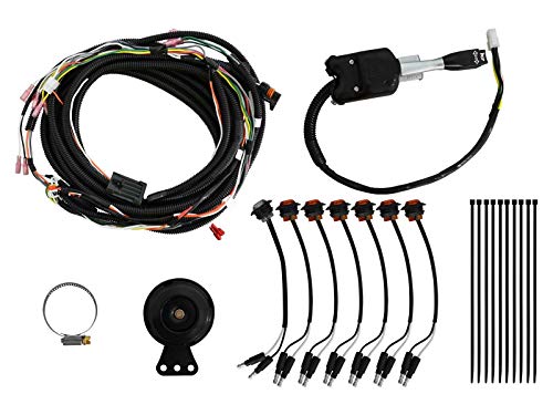 SuperATV Turn Signal Kit for 2015-2018 Polaris 900 / S 900/4 900/900 XC- (with Steering Column with Attached Horn) - Plug and Play for Easy Installation!