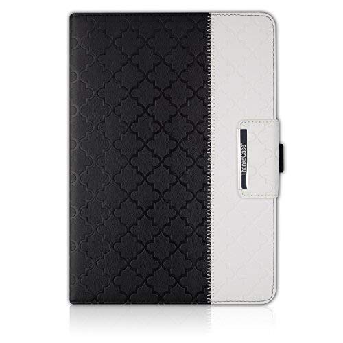iPad Pro 9.7 Case,Thankscase Rotating Leather Case Smart Cover with Beautiful Quatrefoil Lattice