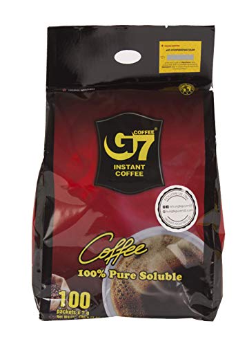 G7 Black Instant Vietnamese Coffee 7.05 ounces (200gram), 100 Packets