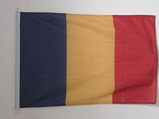 AZ FLAG Romania Flag 2' x 3' for outdoor - Romanian flags 90 x 60 cm - Banner 2x3 ft Knitted Polyester with rings