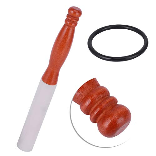 Singing Bowl Mallet,Rubber O-Rings Rod Wooden Handle Stick For Crystal Sound Bowls Accessories #TOP2