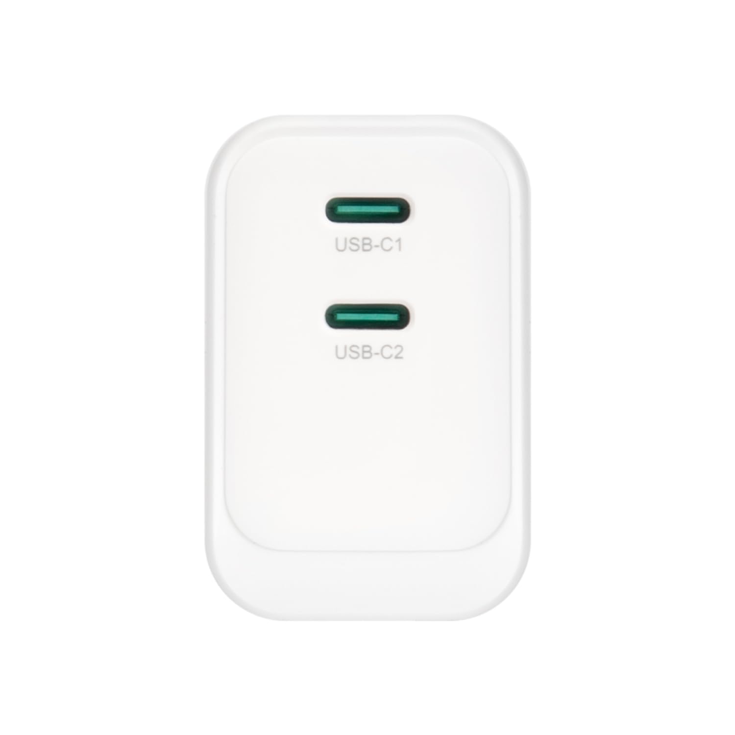VulTech CC45-2C uniwersalna ładowarka 45 W GaN z 2 portami USB-C/Type-C PD3.0 QC3.0 PPS, kompatybilna ze smartfonami, tabletami i notebookami - biała, kompaktowa