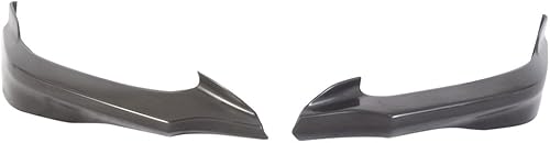 Borde de parachoques delantero compatible con Honda Civic 2012-2013, estilo HF-P negro PU acabado de labio delantero debajo de la barbilla IKON