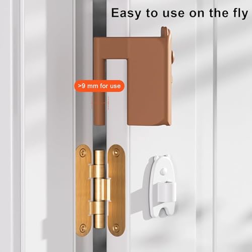 Image of Door Pinch Guard Baby Proofing - 3Pcs Door Hinge Cover,Hanging Silicone Pinch Guard and Anti Slam Stopper,Baby Proofing to Keep Open Stop from Slamming
