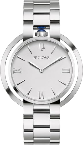 Bulova Reloj Analógico para Mujeres de Cuarzo con Correa en Acero Inoxidable 96L306