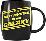 MUG A DAY 16oz Best Brother In The Galaxy Funny Brother Coffee Mug Graduation Gifts for Brother from Sister Mom Dad Friend Gifts for Brother for Christmas Birthday Fun Cup For Bro Men Him Guy Gag Gift