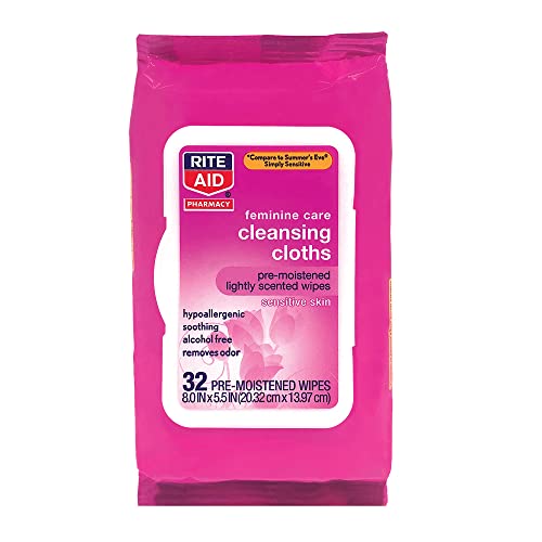 Rite Aid, Feminine Hygiene Wipes Sensitive Skin Pre-Moistened Wipes, 32 Count