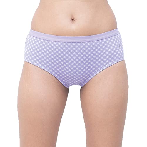 Image of Organic Cotton Everyday Panties for Women- Soft & Stretchable Fabric, No Marks Waistband, Antibacterial & Anti Odor, Full Coverage, Plus Size, Life 2-3 Years- Hipster(3 pc)