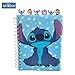 Disney Lilo and Stitch Tab Journal Notebook, Spiral Bound, 144 Lined Pages, 8 x 7 inches, Blue