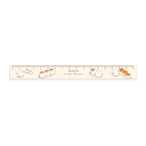 カミオジャパン 定規 17㎝ スリム定規 ずっとシマエナガ おだんごエナガ 228216 - カミオジャパン(Kamiojapan) - 商品画像