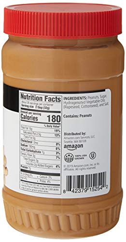 Amazon Brand - Happy Belly Creamy Peanut Butter, 40 Ounce #TOP1