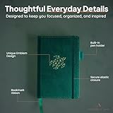 Small Notebook A6 by Avocado and Spice® - A6 Pocket Notepad with Gift Box & Velvet Bag – Small Notepad Hardback Lined Journal - Faux Leather with 200 Thick Page (Green, Lined) - Image 5