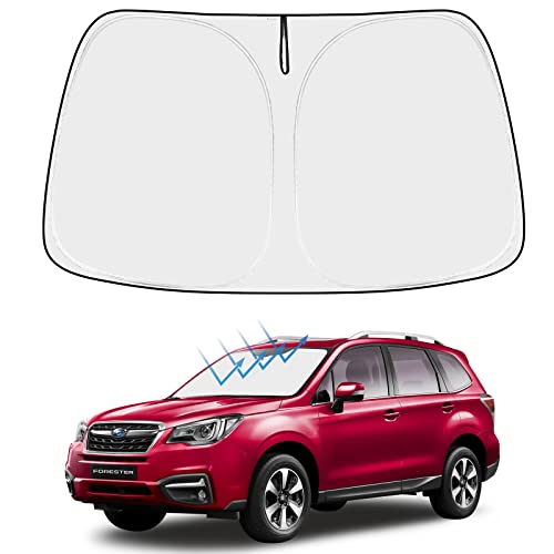 Image of Proadsy 2026 Upgrade Front Windshield Sun Shade Foldable Sunshade Protector Custom Fit 2015-2018 Forester Crossover Base Premium Sport Limited Accessories