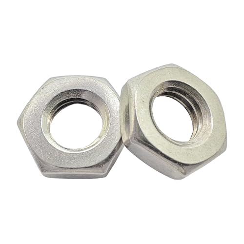 Écrous hexagonaux fins M10, la solution compacte en acier inox 304