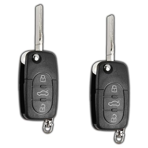 2X KeylessOption Key Fob Replacement for 1998 1999 2000 2001 2002 Volkswagen VW Beetle Cabrio Golf Jetta Passat Keyless Entry Remote Remote Control, 3-Button Panic HLO1J0959753F, Locksmith Required