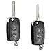KeylessOption Keyless Entry Remote Control Car Key Fob Replacement for HLO1J0959753F (Pack of 2)