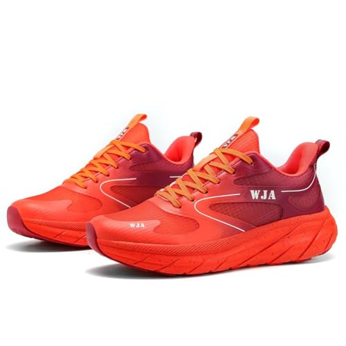 Image of WJA Men's Road-Running-Shoes Walking Fashion Athletic Sneakers Comfort Lightweight Working Gym Mesh Shoes.