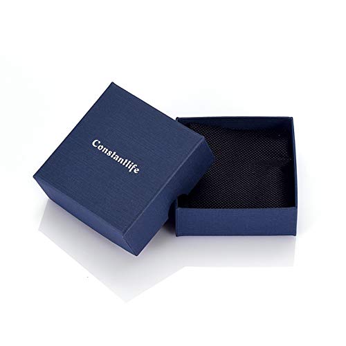 constantlife Stainless Steel Cremation Bracelet for Ashes - Transparent Glass Tube Urn Bangle Memorial Jewelry for Men Women3