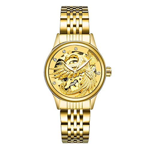 Preisvergleich Produktbild ArmbanduhrenLuminous Automatische Drachen Und Phoenix Paar wasserdichte Tabelle Kreative Persönlichkeit Casual Fashion Uhr, G