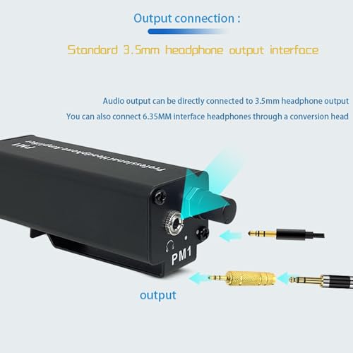 AWJUWHBJ Amplificador de auriculares profesional de 3,5 mm para conversión de claridad de sonido superior, amplificador de auriculares portátil - imagen 8