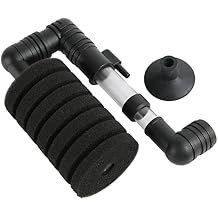 Yctze Aquarium Single Sponge Filter for Small Fish Tanks - Biological Cotton, Detachable Mini Filter with Suction Cup for Easy Installation - Multipurpose Filtration Solution