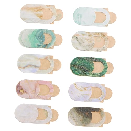 10 Pezzi Di Coperture Per La Privacy in Marmo Per Webcam Adesivo Per La Del Laptop Colla Per Una Connessione Sicura Scorrevole Per La aperto