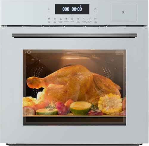24 Inch Electric Wall Oven Steam & Air Fry – 3000W