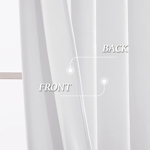 Miniatura 61 de RYB HOME Cortinas de terciopelo súper lujosas con diseño de bolsillo para barra, cortinas de privacidad con aislamiento térmico para oscurecer