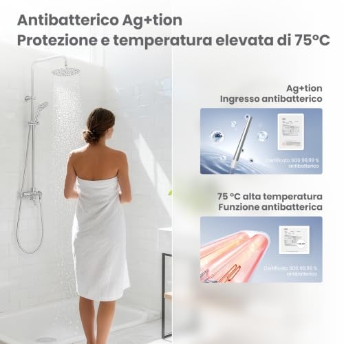 COMFEE' CWH15ED1380EUW Chauff-eau électrique mural 80L, Accumulation sous évier, Compact et facile à installer, Contrôle vocal, Connection Wi-Fi, Contrôle à distance par APP, Blanc - 11