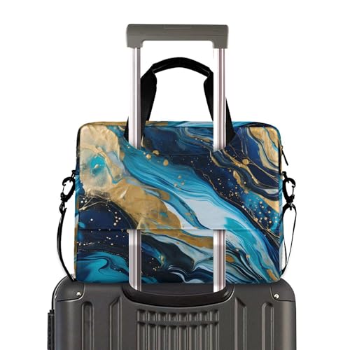 Maletín para laptop ALAZA azul y dorado 13 a 15.6 pulg miniatura 3