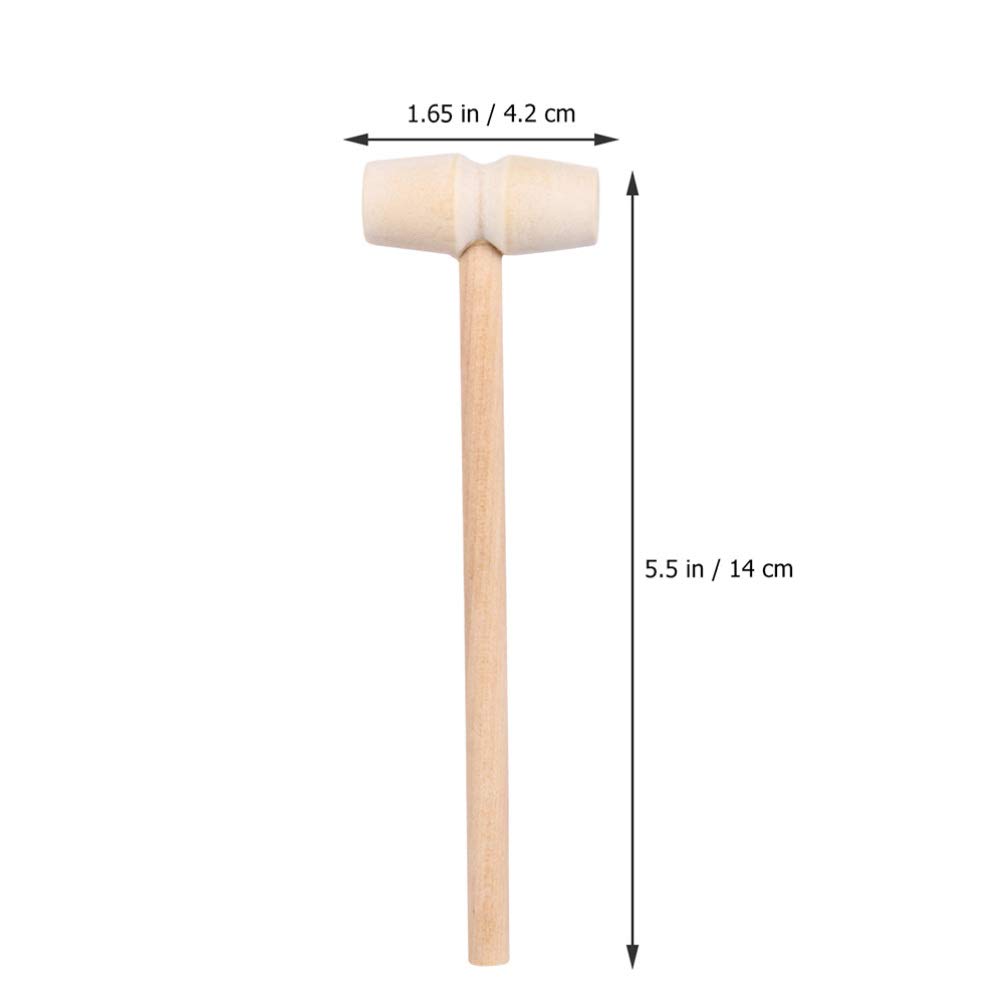 STOBOK 40pcs Wooden Cake Hammers Mini Seafood Hammers Multi-Purpose Crab Openers