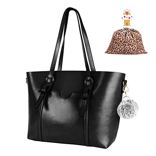 TYT Bolso de mano para mujer, de gran capacidad, de piel suave, con correa de hombro ajustable, estilo vintage, con asa superior, estilo vintage, bolso de hombro