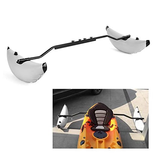 Kayak PVC Inflatable Outrigger Float with Sidekick Arms Rod Kayak Boat Accessories Fishing Standing Float Stabilizer System Kit (Color : White)