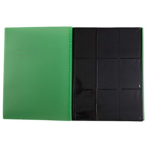 Monster Binder - 9 Pocket Trading-Card Album - Holofoil Green - Holds 360 Yugioh-Magic-Pokemon-Cards #TOP4