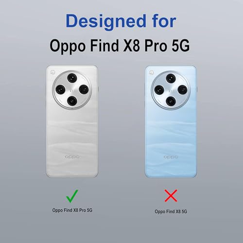 Image of Zapcase Back Case Cover for Oppo Find X8 Pro 5G | Compatible for Oppo Find X8 Pro 5G Back Cover | Case Cover with Camera Protection | (TPU + PC | Transparent)