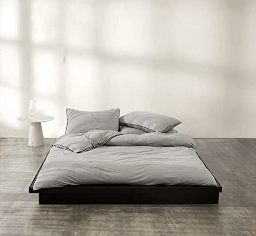 Calvin Klein Logo Essentials, Doble, 200 x 200 cm + 2 Fundas de edredón de 80 x 80 cm, Piedra con Logotipo de Burgundy Piping
