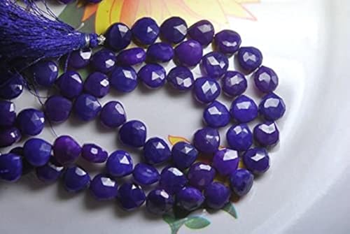 Calcédoine violette en cœur LKBEADS pour fabriquer un cadeau unique