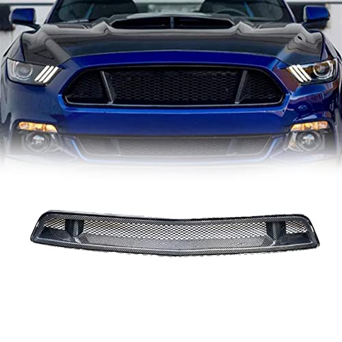 Grille de maille en nid d'abeille pare-chocs avant Ford Mustang 2015 2016 2017 carbone
