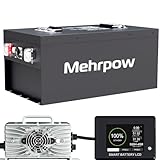 48V 160Ah Lithium Golf Cart Battery, Built-in Smart 200A BMS, Maximum 10.24 kW, ultra long range of 80 miles for Golf Cart Clubcar, EZGO, YAMAHA, ICON, Marshell, Supports APP,Touch Display 22A Charger