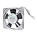 1Pcs ACP-230XBL 80mm 92mm 120mm 230V Double Ball Bearing Silver Aluminum Frame AC Axial Flow Cooling Fan for Electric Cabinet(12038 120mm 2lines)