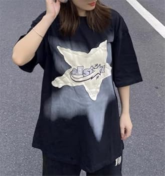 CUTEGAL Y2K 90s Star Shirt Star Top Vintage Oversize Shirts