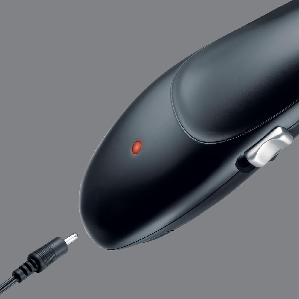 Remington Tondeuse Cheveux [Kit Coiffeur Professionnel] Stylist Noir & Argent (Lames Céramique Auto-Affûtées, Secteur/Sans fil-Batterie Lithium, 8 Sabots, Mallette pro + accessoires) Tondeuse HC363C