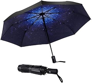 SY COMPACT Windproof Umbrella Automatic Umbrellas Collapsible Compact Umbrella-Starry Sky
