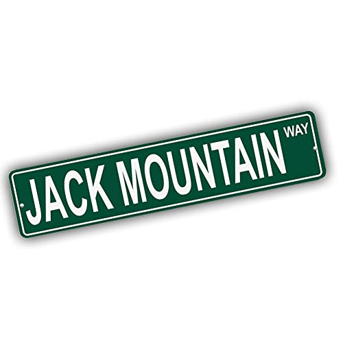 Brotherhood Aluminum Street Sign for Jack Mountain - Maine Man Cave Decor