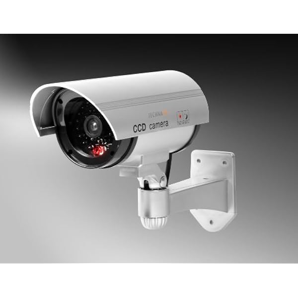 Technaxx TX-18 Atrapa kamery CCD (3 x śruby, 3 x kołki), (szer. x wys. x gł.) 80 x 170 x 210 mm