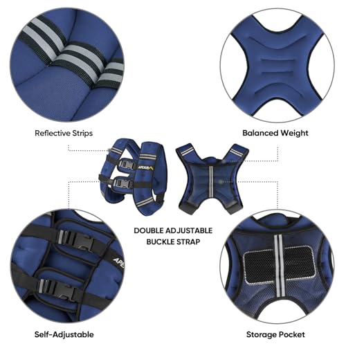 Image of APEXUP Weighted Vest Men Women, Weight Vest for Women Workout Equipment for Strength Training Running